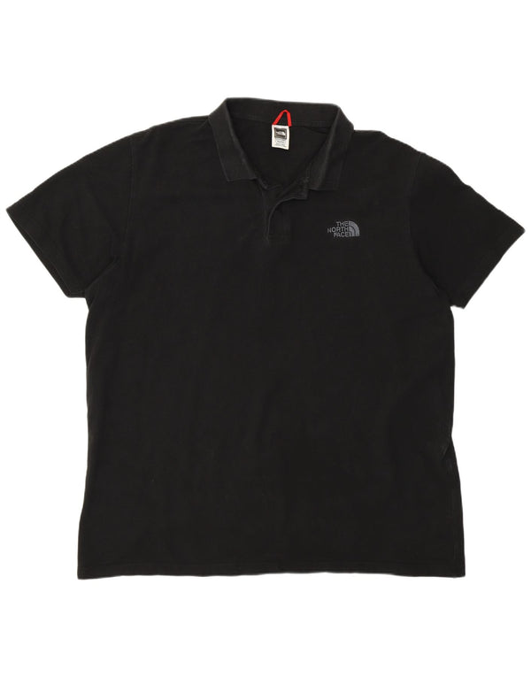 The North Face Mens Polo Shirt 2XL Black Cotton