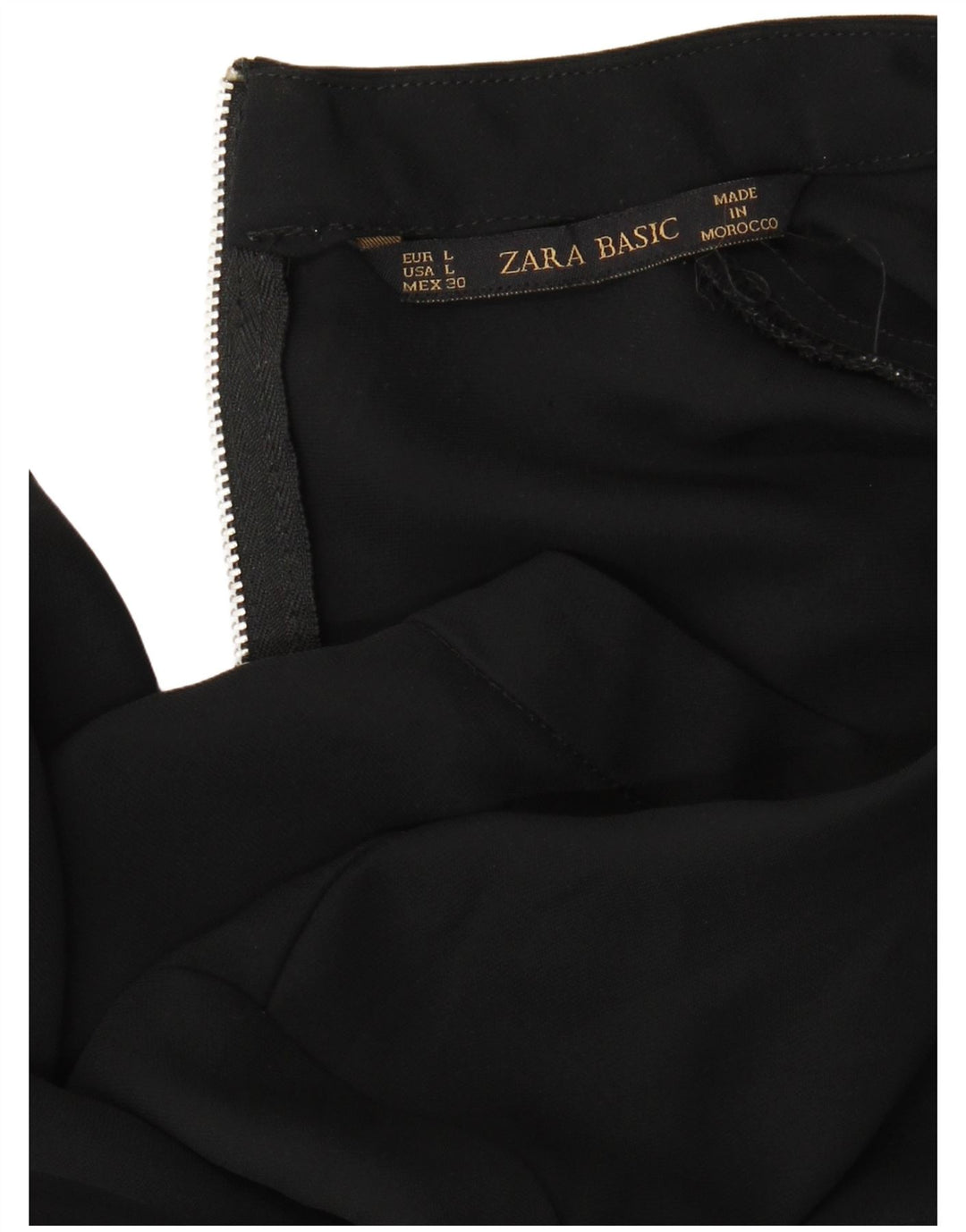 Top Zara da donna con maniche a 3/4, taglia UK 14, grande, nero