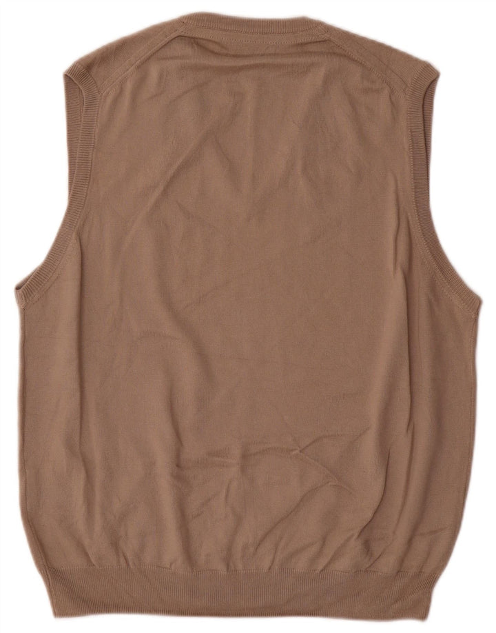 Canottiera da uomo Henry Cottons grande in cotone beige