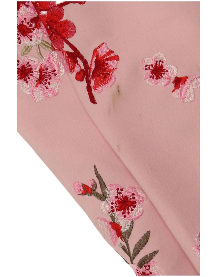 Cardigan da donna vestibilità ampia TED BAKER Top taglia 1 XS poliestere floreale rosa