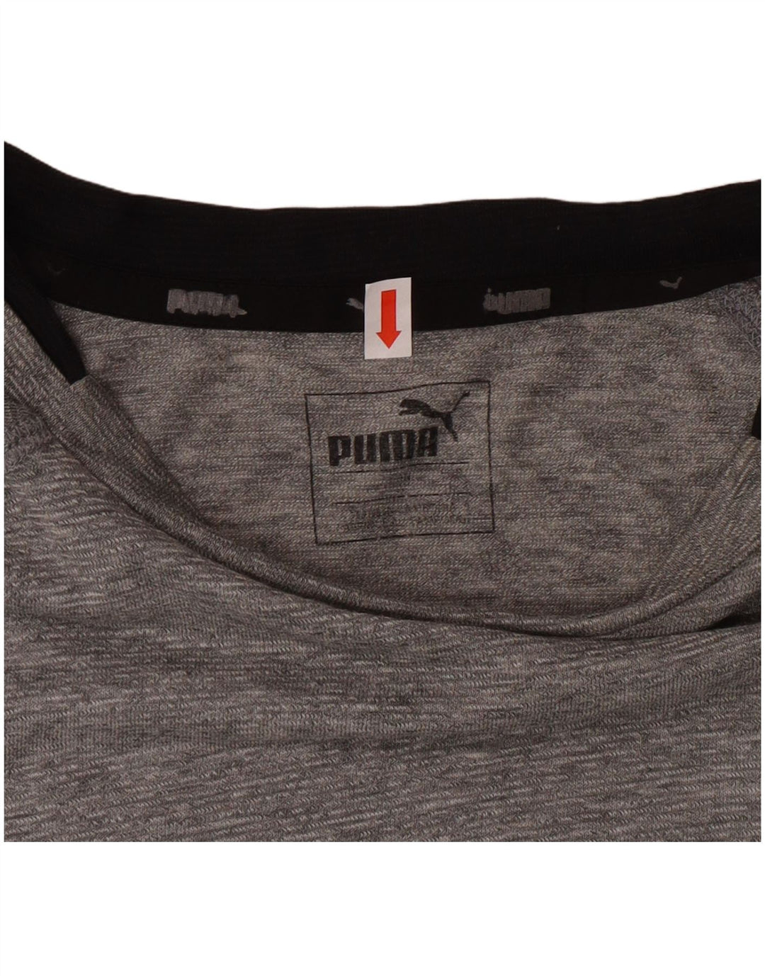 T-shirt da uomo Puma Large grigia in poliestere
