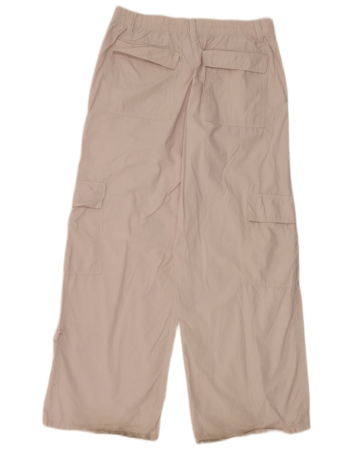 Pantaloni cargo Zara da donna a gamba larga grandi W30 L30 grigi
