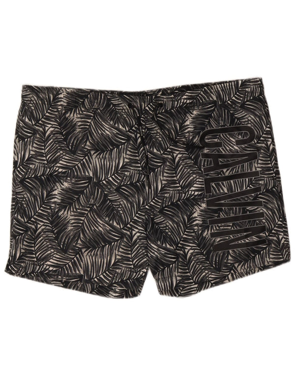 Pantaloncini da bagno grafici da uomo Calvin Klein XL neri floreali