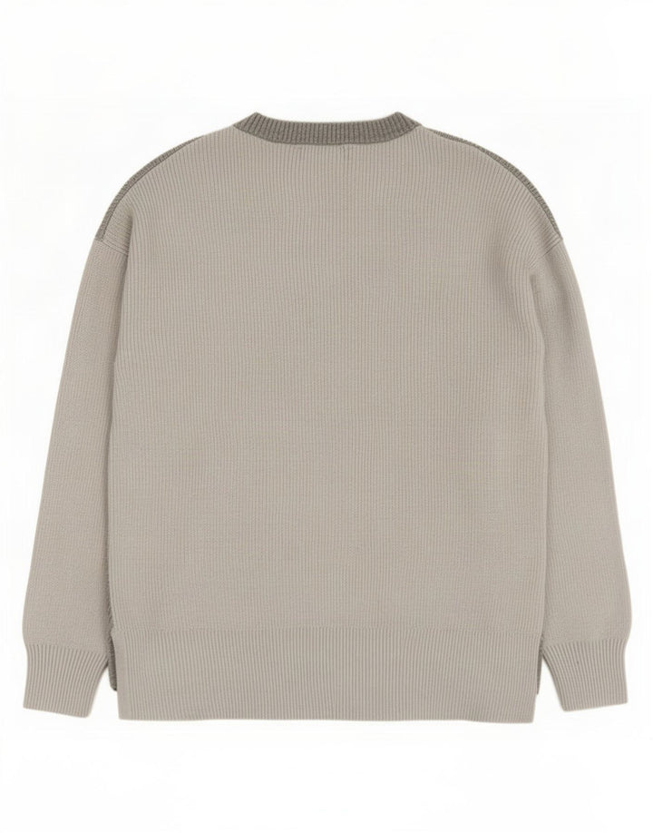 Maglione maglione girocollo da donna Marks & Spencer UK 14 Grigio medio