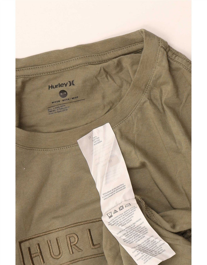 T-shirt grafica da uomo Hurley Top in cotone kaki medio
