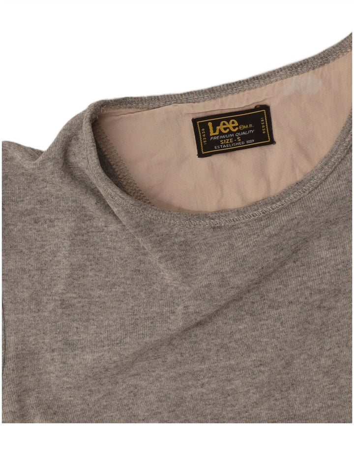 Maglietta corta da donna LEE UK 10 piccola grigia