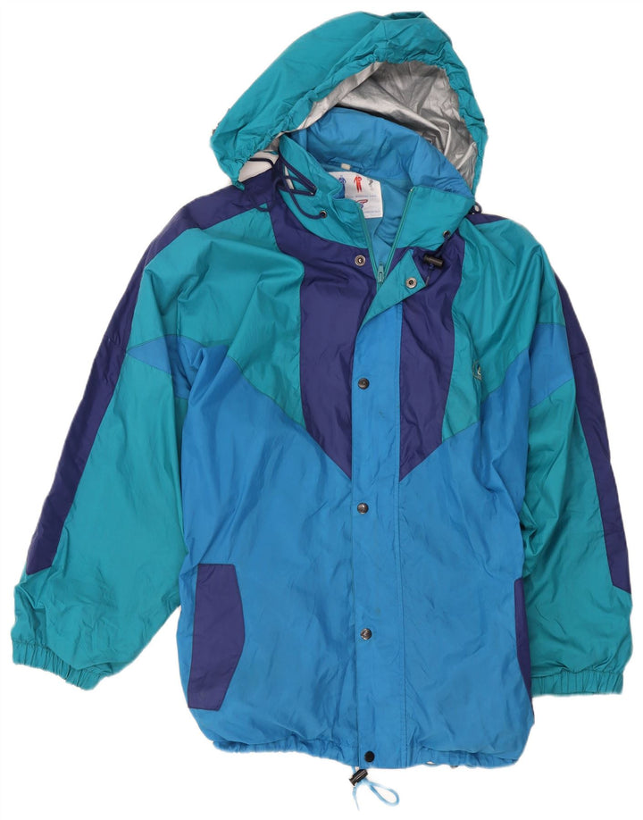 Giacca antipioggia da uomo con cappuccio Campagnolo UK 42 XL Poliestere color block blu