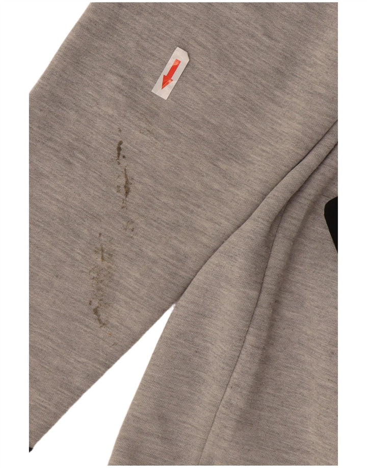 Maglione con cappuccio e zip da uomo Jack & Jones in poliestere grigio medio