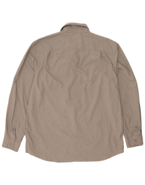 Camicia Carhartt da uomo dalla vestibilità comoda, grande, in poliestere grigio