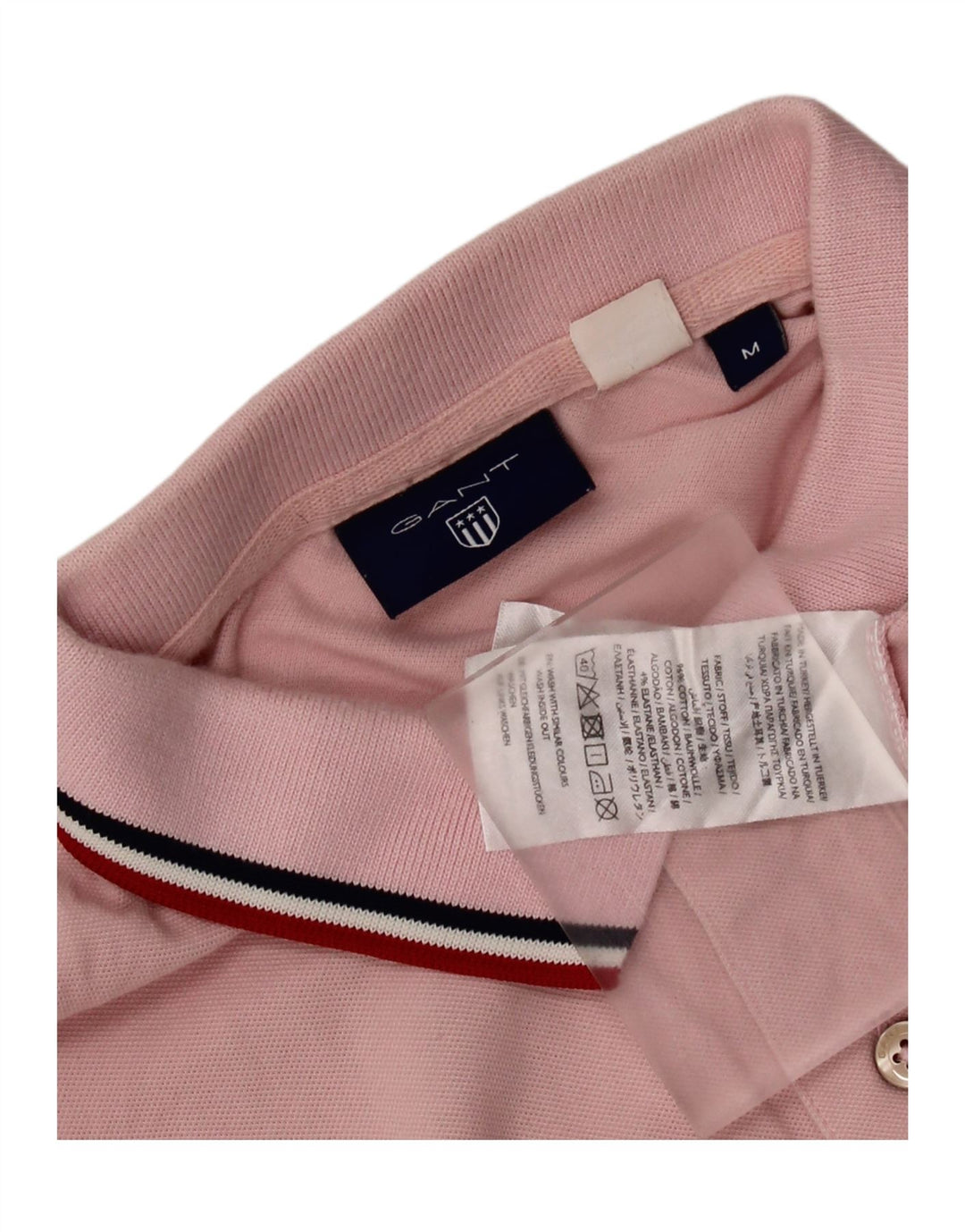 Polo da uomo GANT in cotone rosa medio