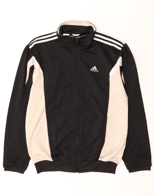 Giacca da tuta da uomo Adidas UK 38/40 Medium Black Colourblock