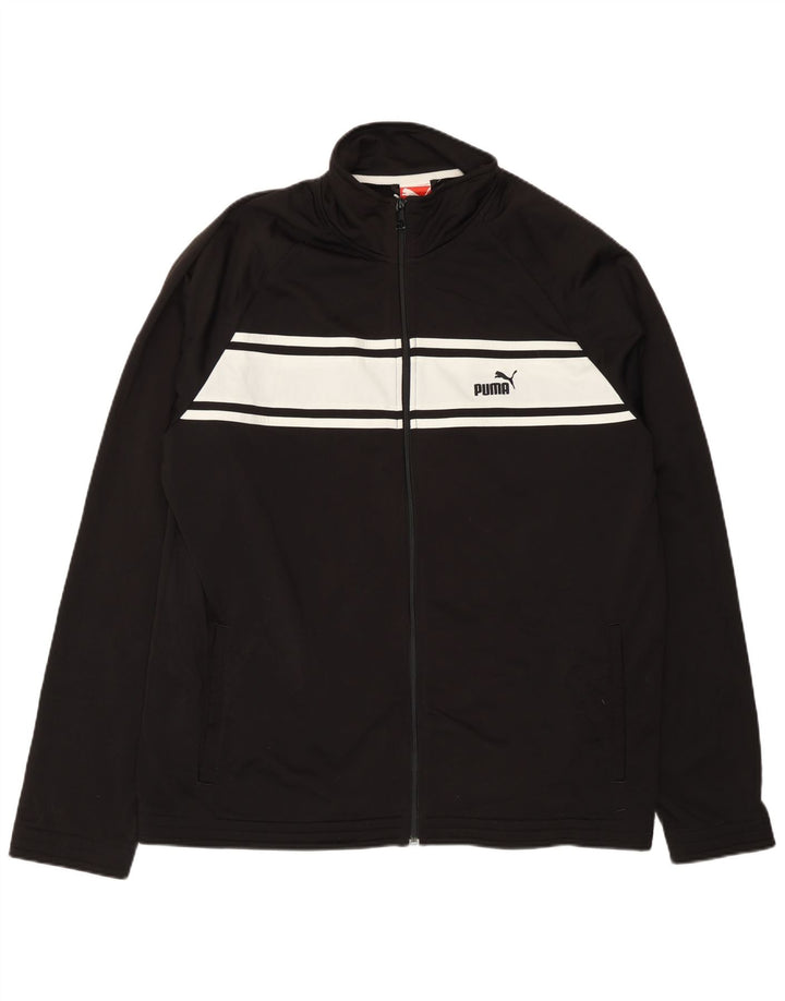 Giacca da tuta da uomo Puma 2XL Poliestere color block nero