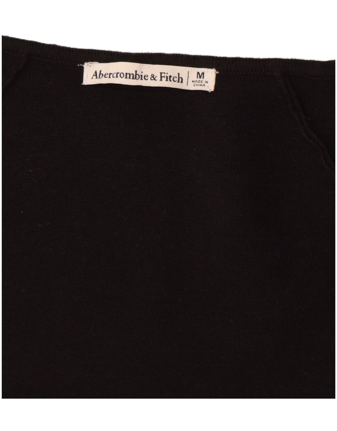 Body a maniche lunghe da donna Abercrombie & Fitch UK 12 medio nero