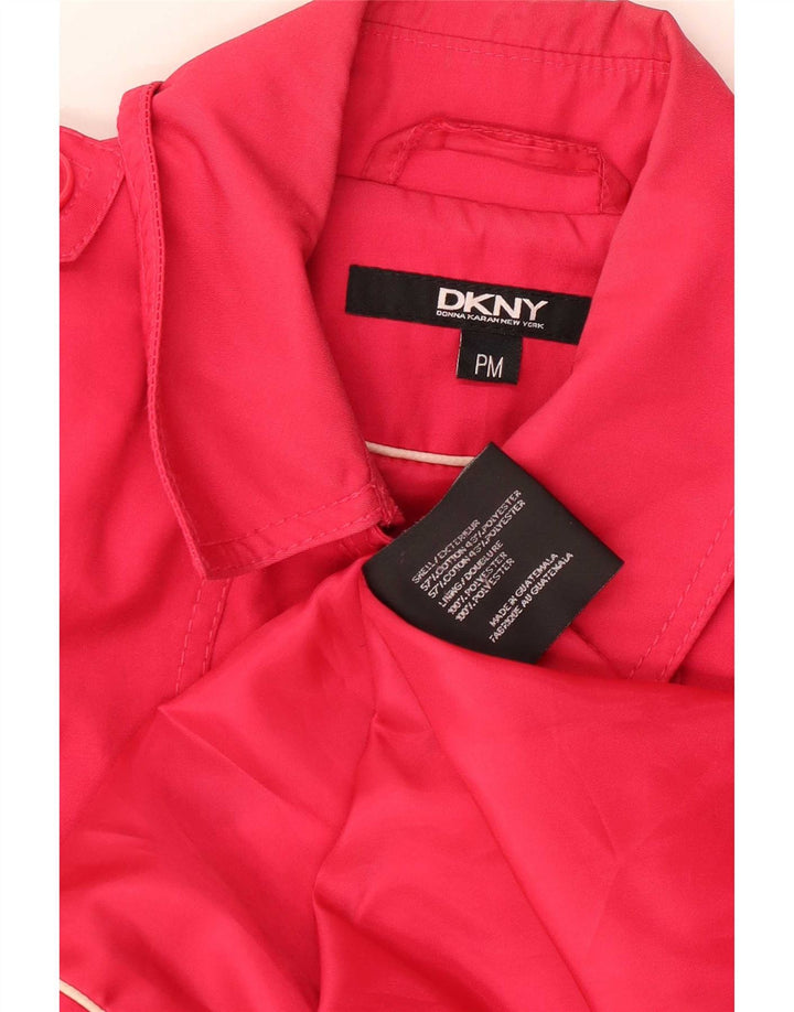 Trench da donna Dkny UK 14 cotone rosa medio