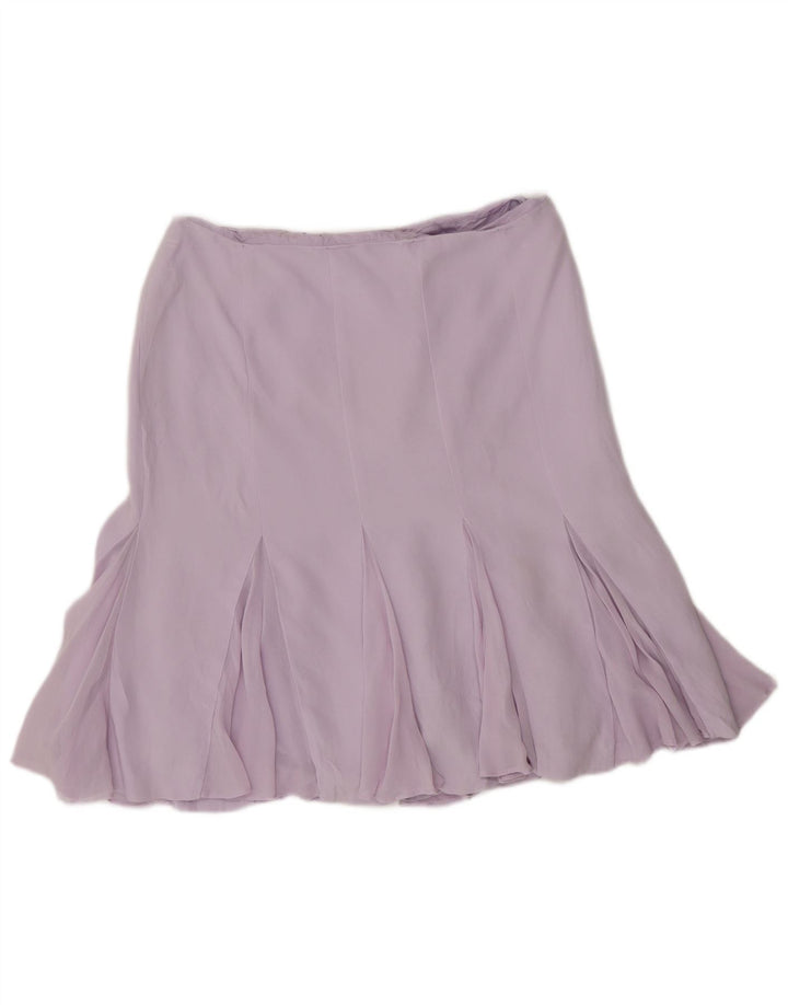 Gonna con volant da donna Luisa Spagnoli IT 44 media W30 seta viola