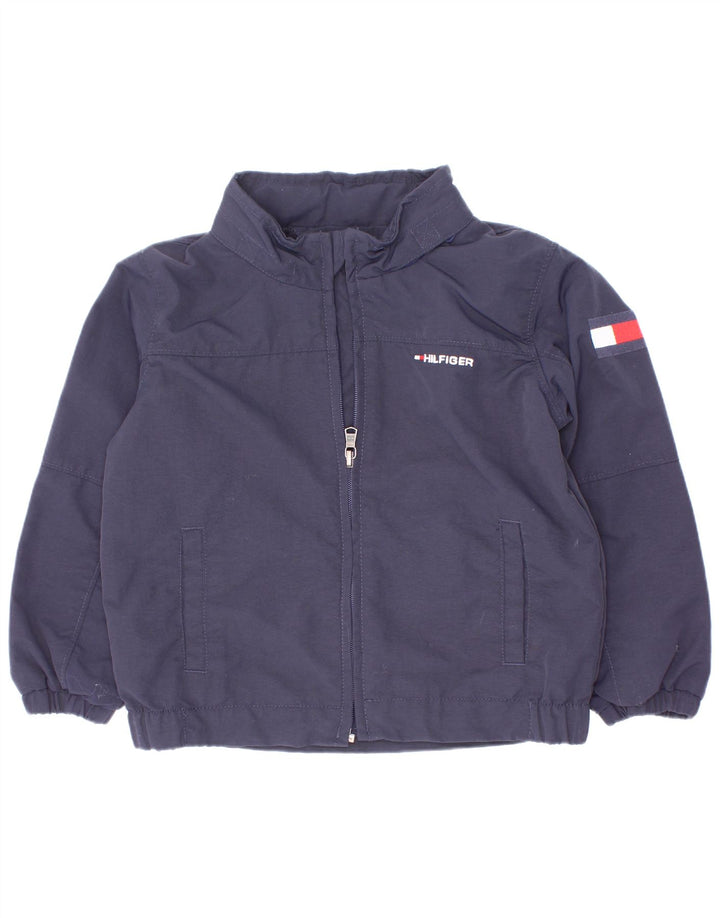 Giubbotto bomber grafico da bambino Tommy Hilfiger 3-4 anni in poliestere blu navy