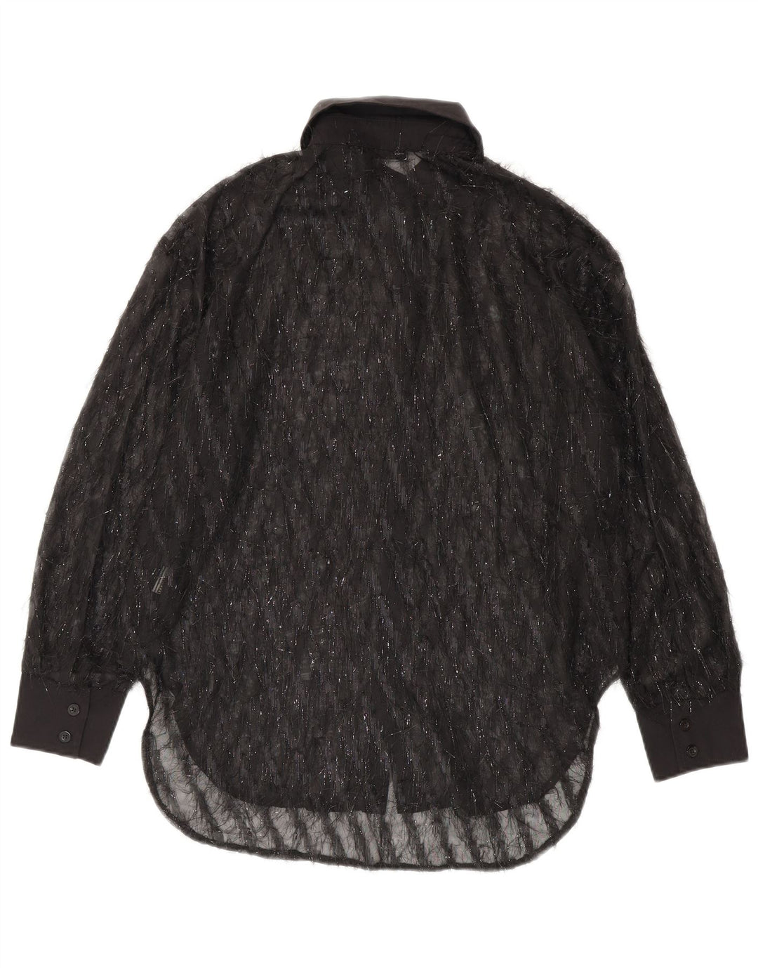 Camicetta oversize trasparente da donna di Shein UK 10 piccola nera