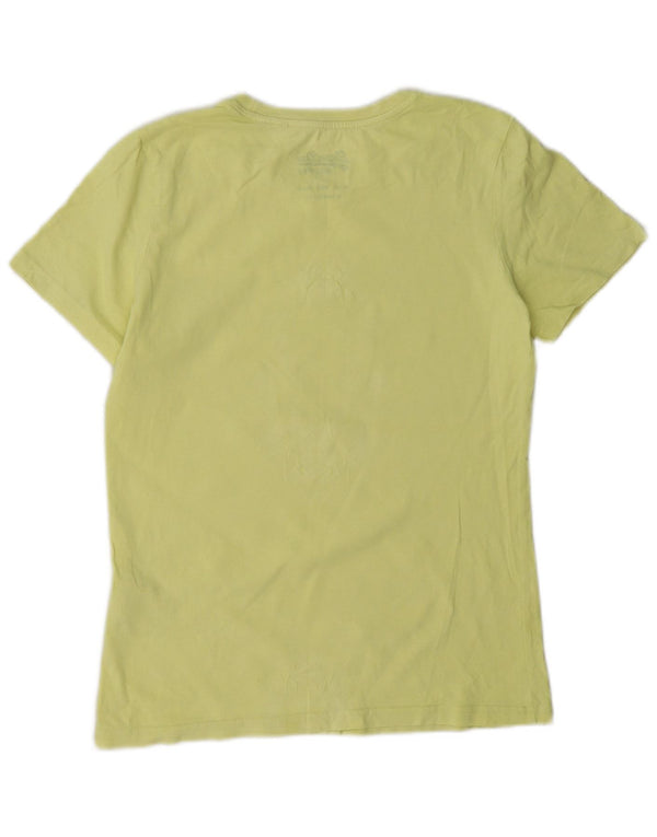 T-shirt grafica da donna Superdry Top UK 8 Small in cotone verde