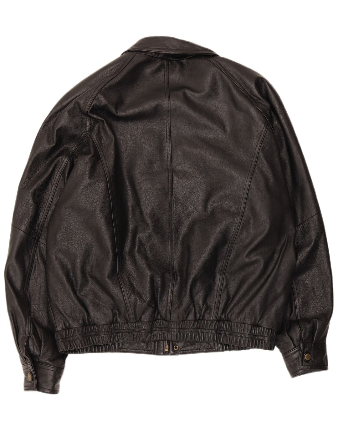 Giacca in pelle da uomo Ivy Crew UK 40 grande nera