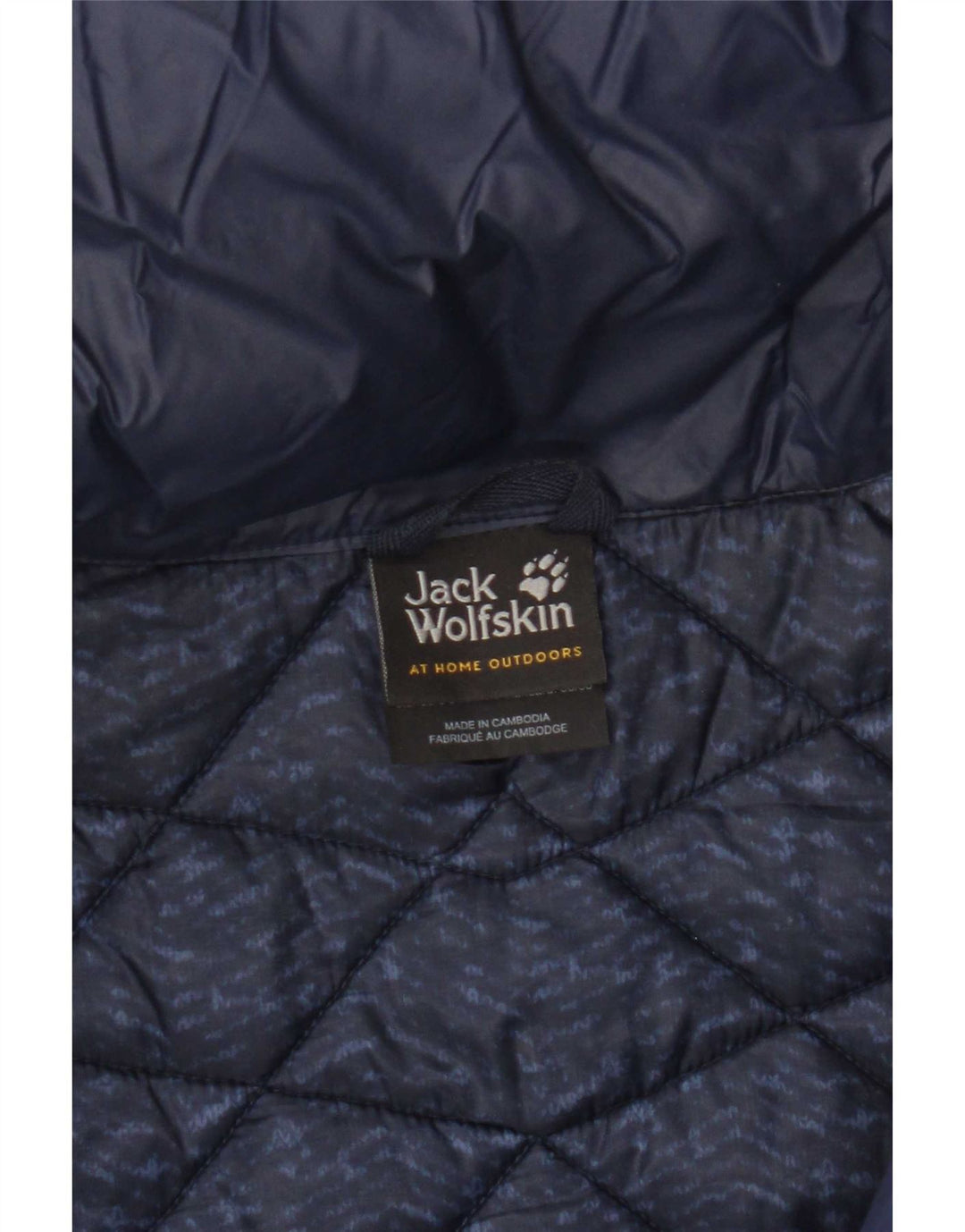 Giacca imbottita da donna Jack Wolfskin UK 8/10 piccola in nylon blu navy