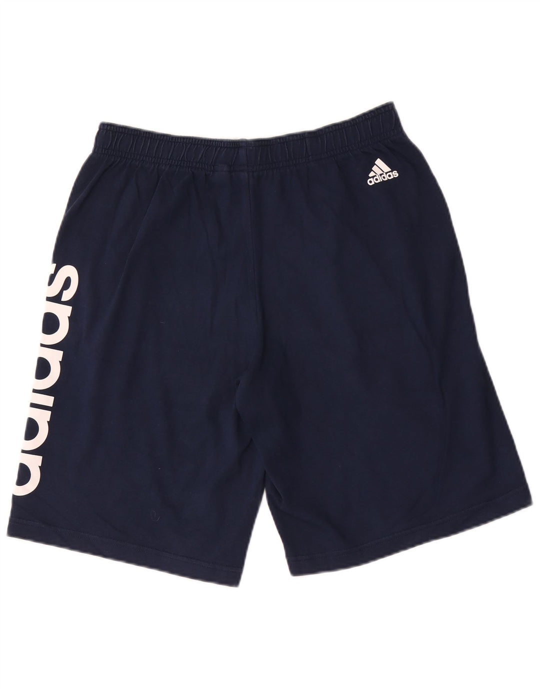 Pantaloncini sportivi Adidas da uomo con grafica media in cotone blu navy