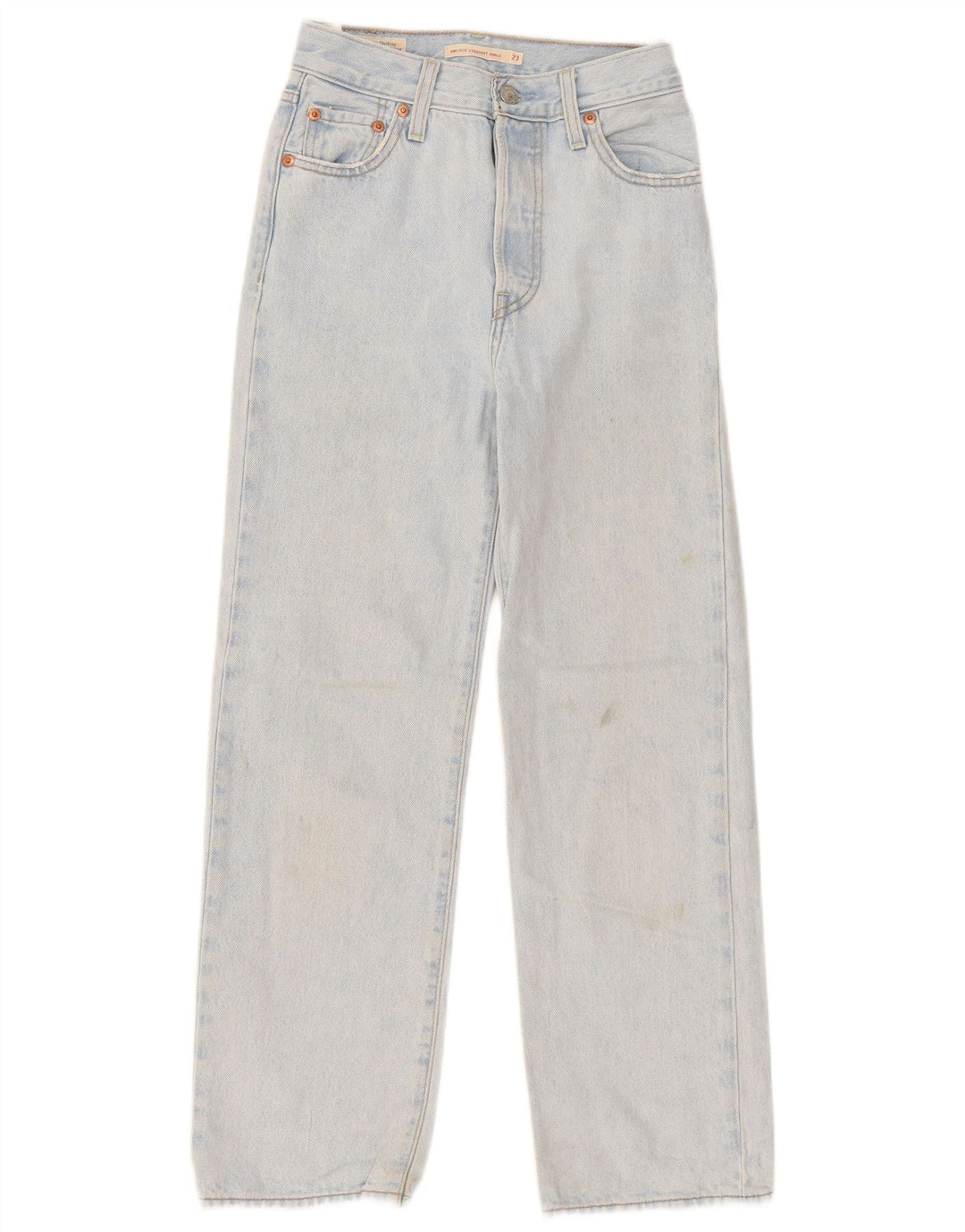 Jeans dritti Ribcage da donna Levi's W23 L27 cotone blu