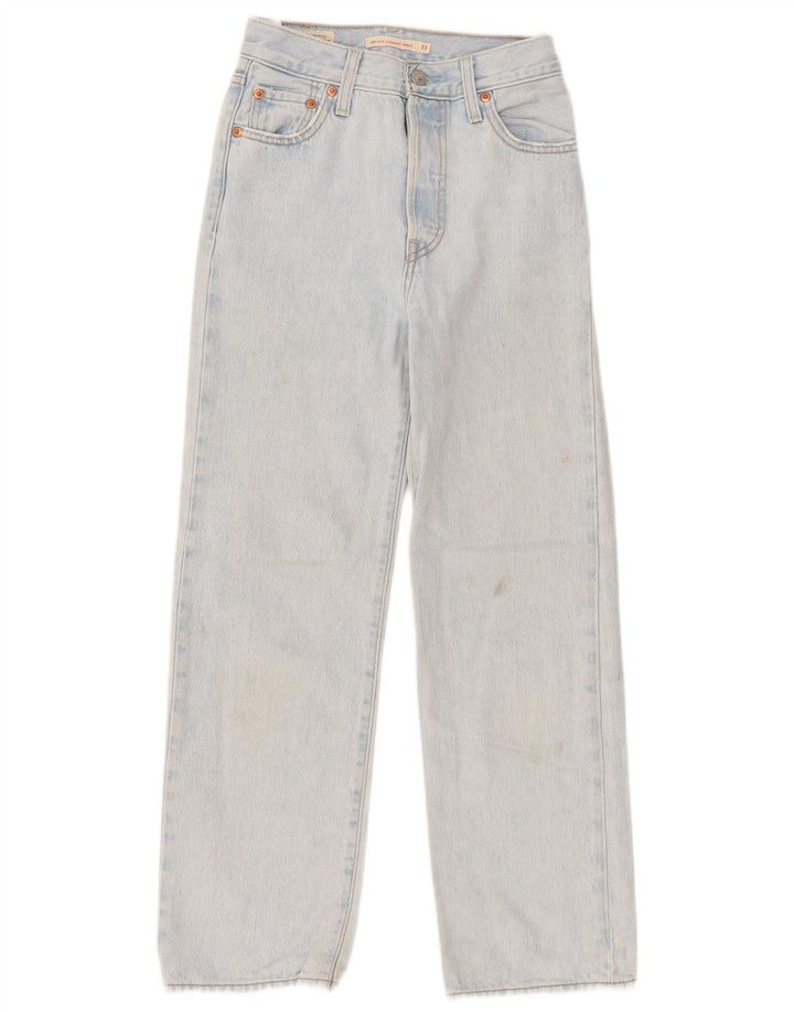 Jeans dritti Ribcage da donna Levi's W23 L27 cotone blu