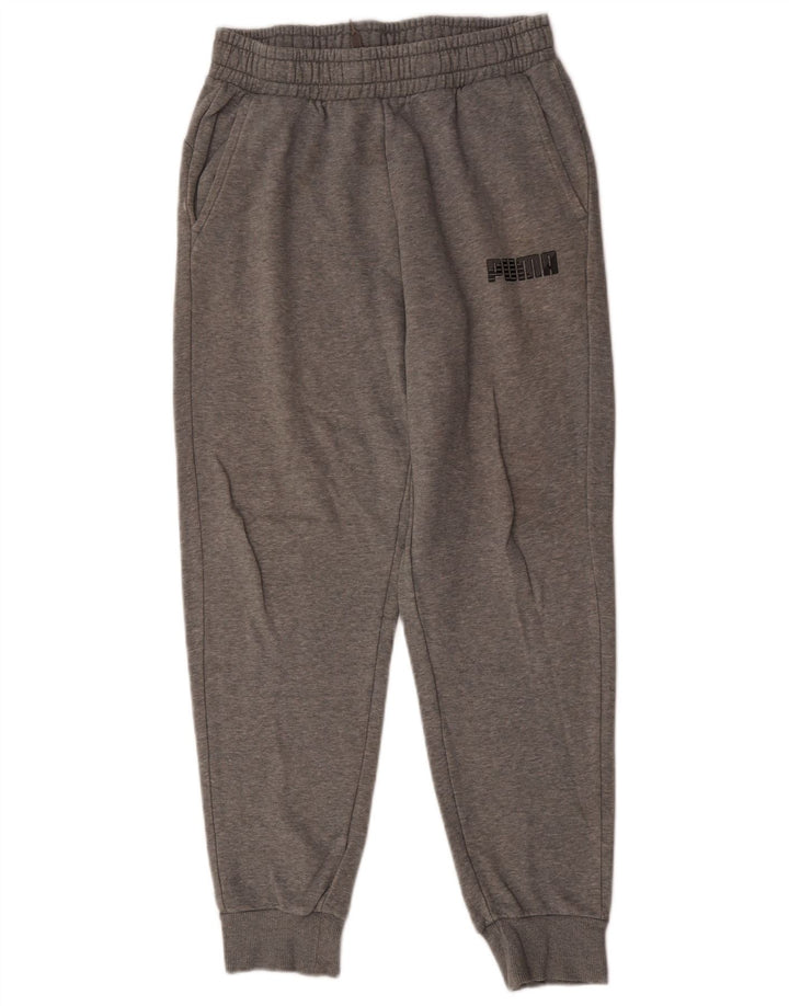 Pantaloni da tuta da uomo Puma Joggers in cotone grigio medio