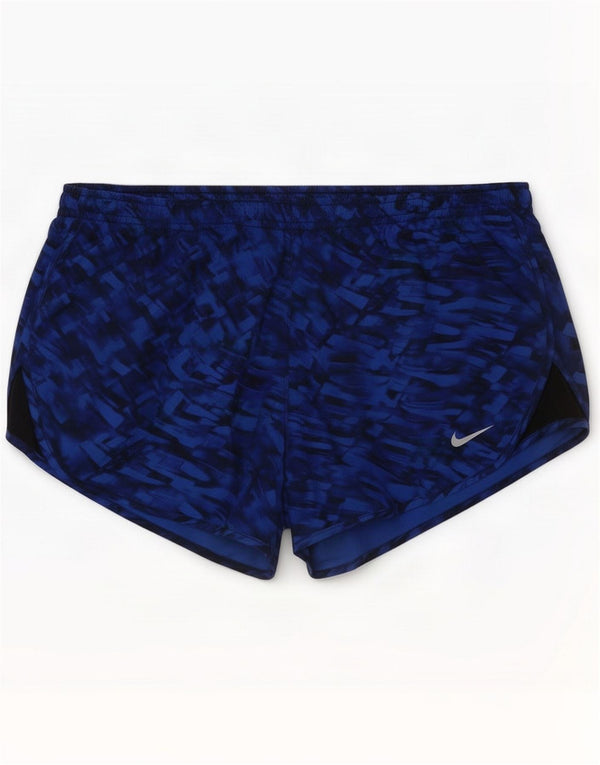 Pantaloncini sportivi Nike da donna UK 14 Medium Blue Geometric Sports