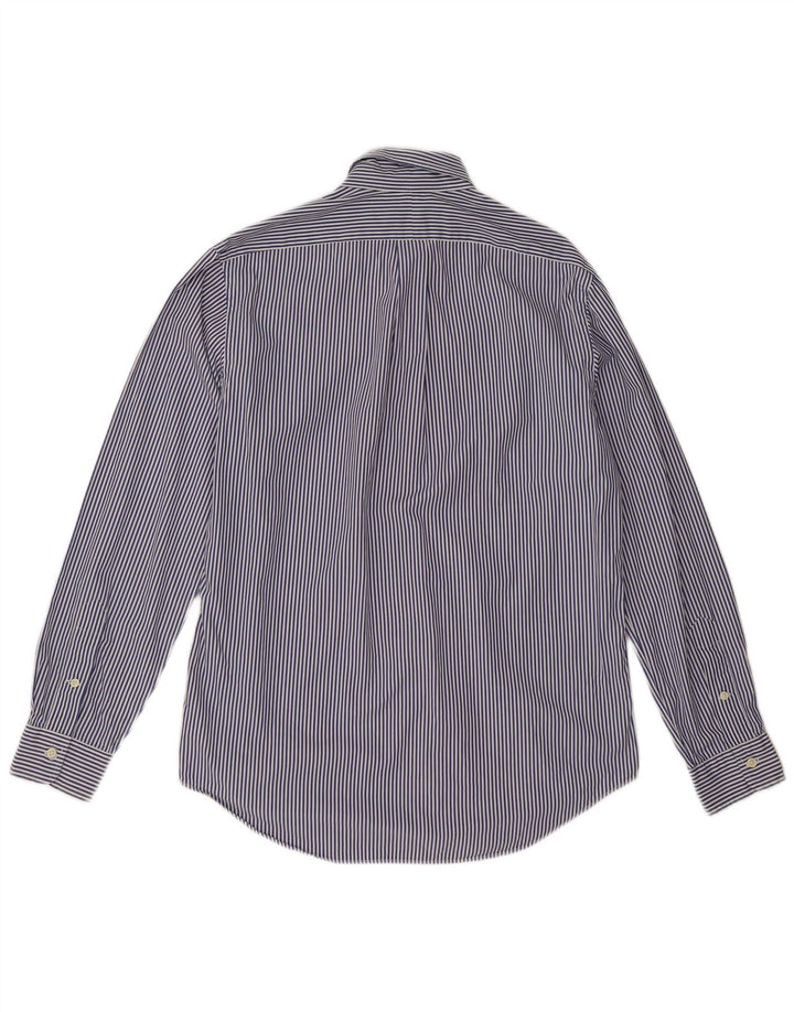 Camicia da uomo Ralph Lauren in cotone gessato blu medio