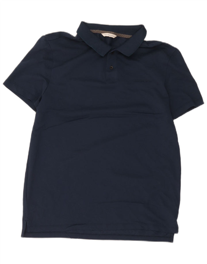 Polo da uomo Calvin Klein Jeans in cotone blu navy medio