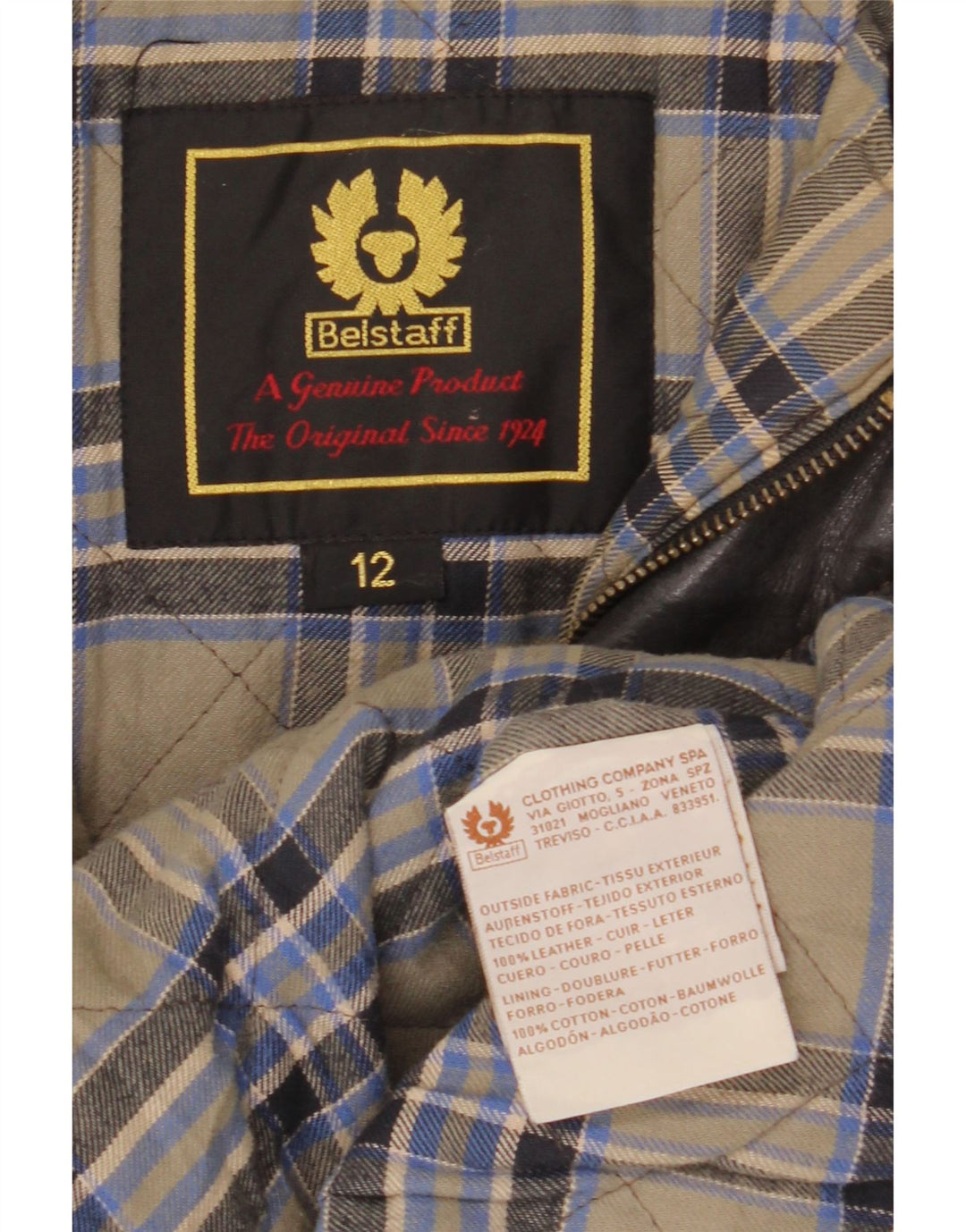 Cappotto in pelle da ragazzo Belstaff 11-12 anni in pelle nera