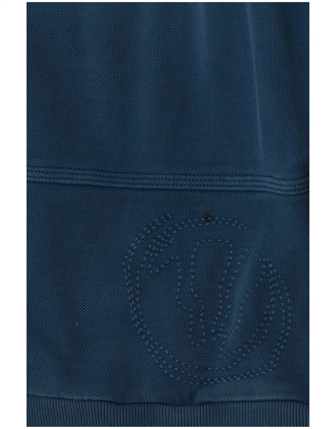 FAT FACE Felpa da uomo con zip e collo in cotone blu medio