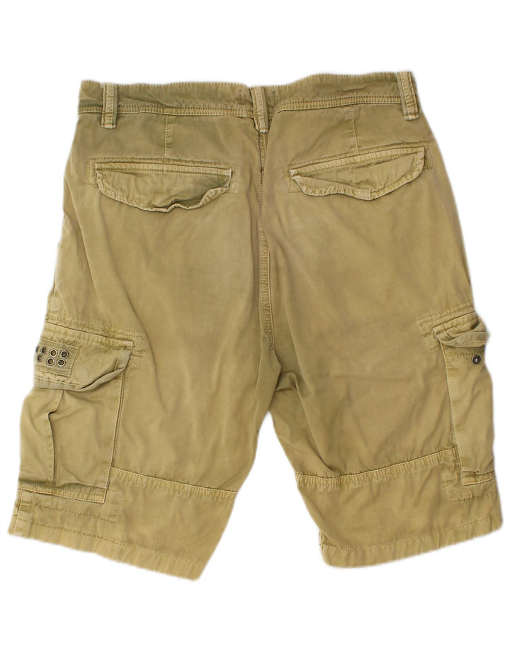 Pantaloncini cargo da uomo ONE WAY medi W32 cotone kaki
