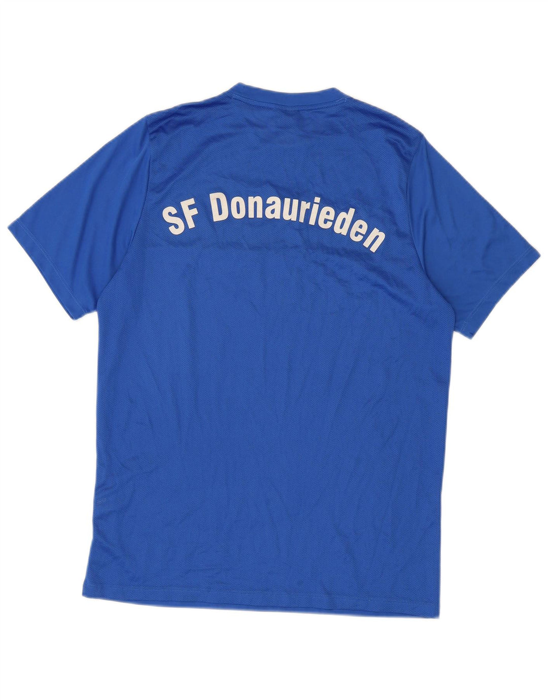 Nike - T-shirt grafica da uomo Dri Fit, grande, in poliestere color block blu
