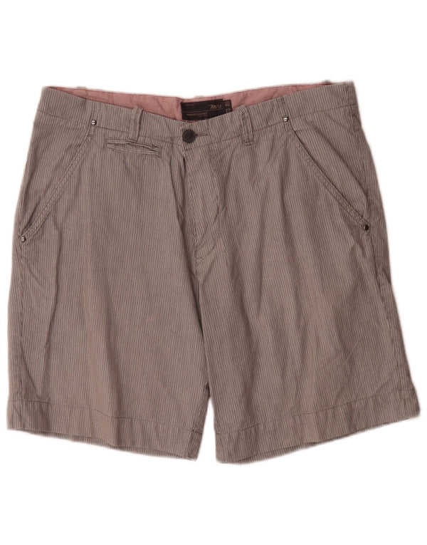 Pantaloncini chino da uomo Marlboro Classics EU 50 Large W34 Gessato grigio