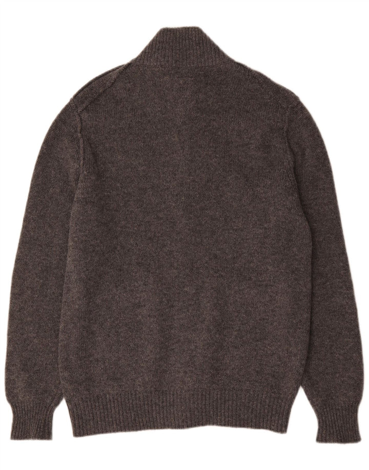 Maglione cardigan da uomo Playlife XL in lana grigia