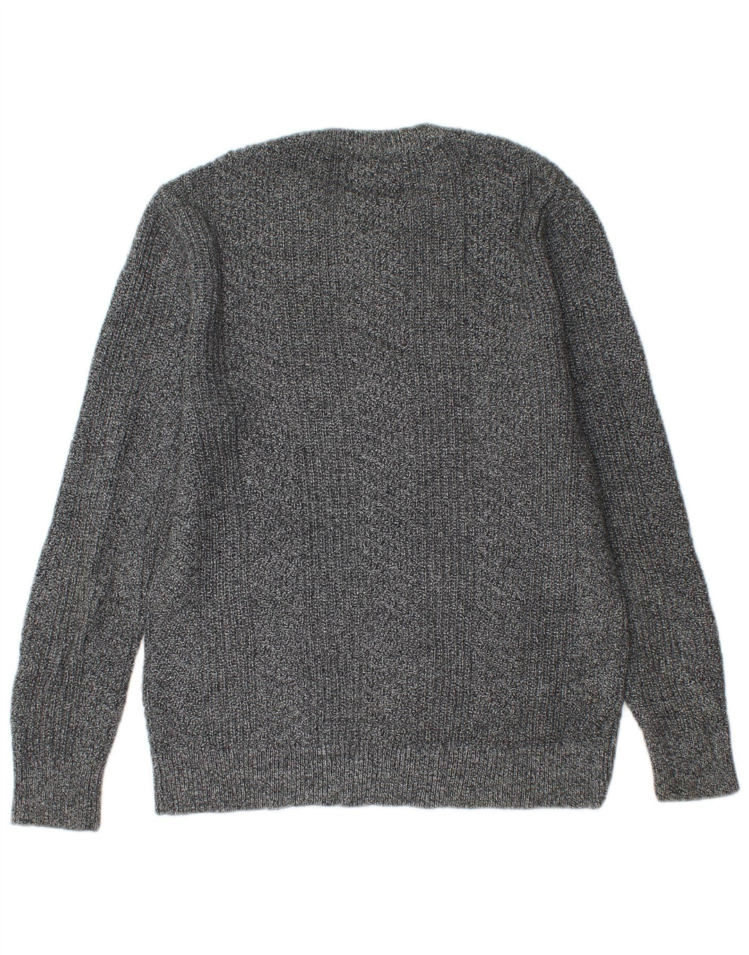 BONOBOS Maglione girocollo da uomo in cotone screziato grigio medio