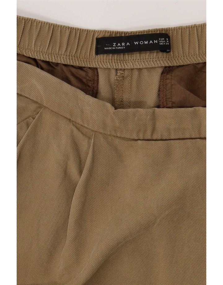 Pantaloni chino affusolati da donna Zara medi W28 L26 kaki