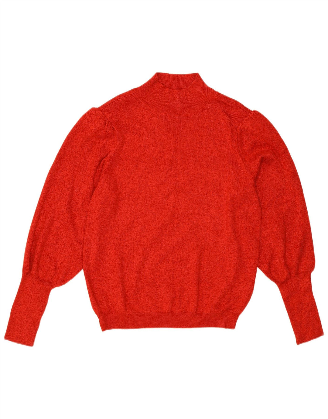 Maglione maglione a collo alto da donna Marks & Spencer UK 12 Viscosa rossa media