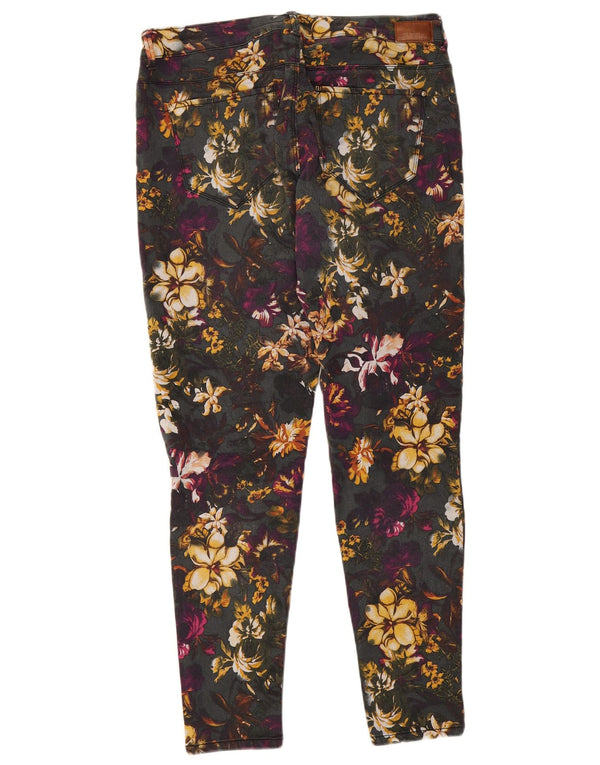 Jeans skinny da donna Zara EU 44 XL W34 L27 floreale multicolore