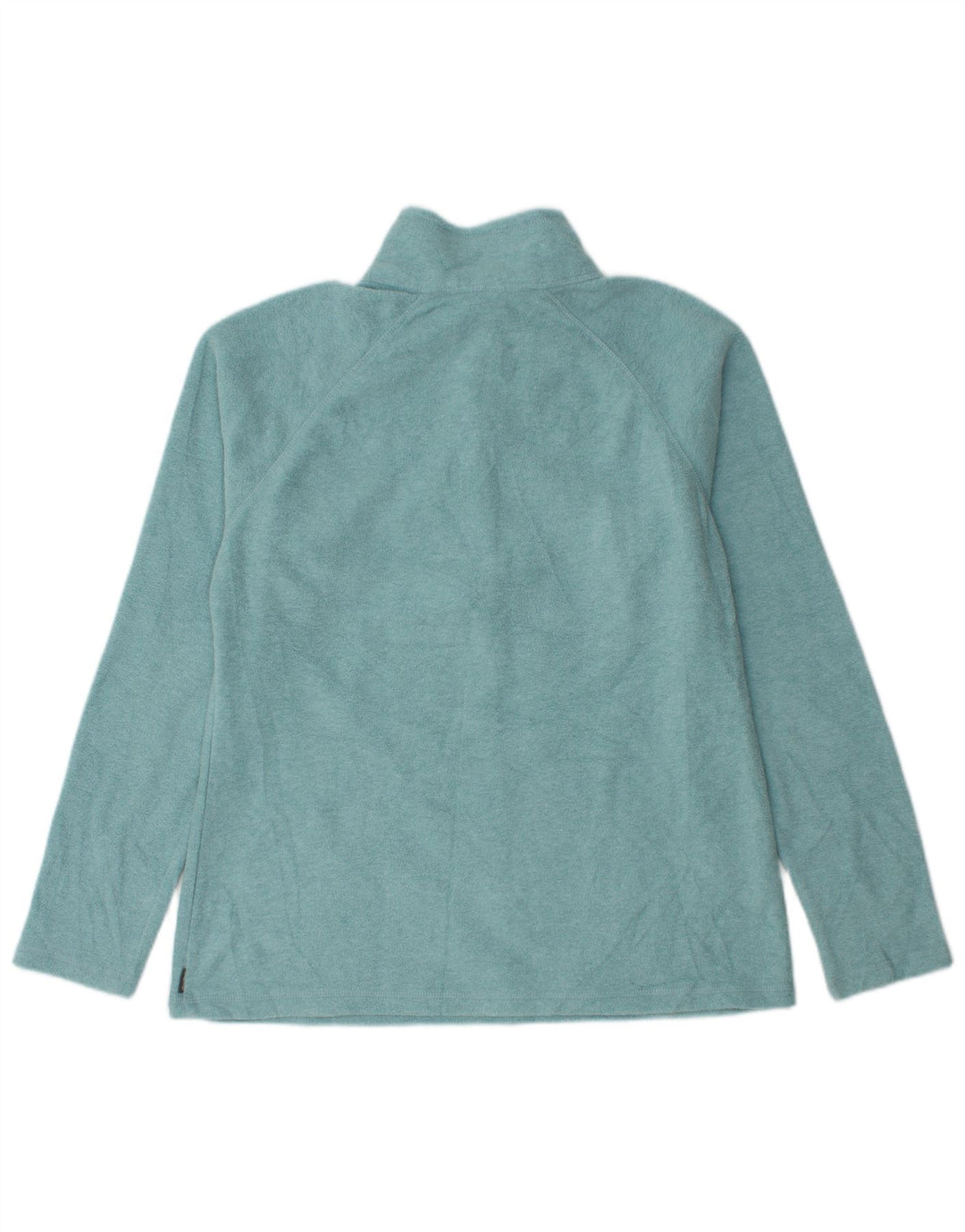 Maglione in pile da donna Eddie Bauer con collo con zip UK 14 Poliestere blu medio