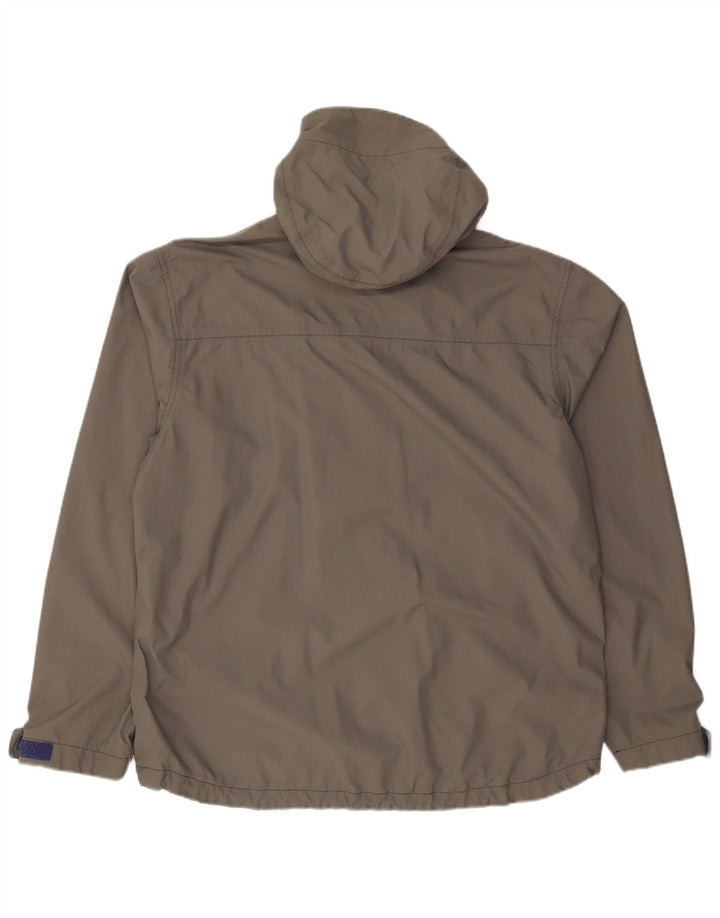 Giacca antipioggia con cappuccio da uomo Fat Face UK 40 grande nylon grigio