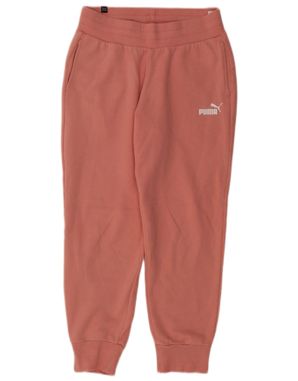 Pantaloni da tuta da donna Puma Joggers UK 10 Small Pink Cotton