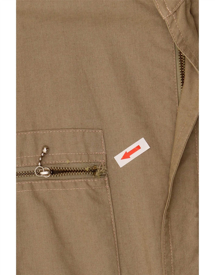 Giacca utilitaria vintage da uomo EU 48 cotone kaki medio