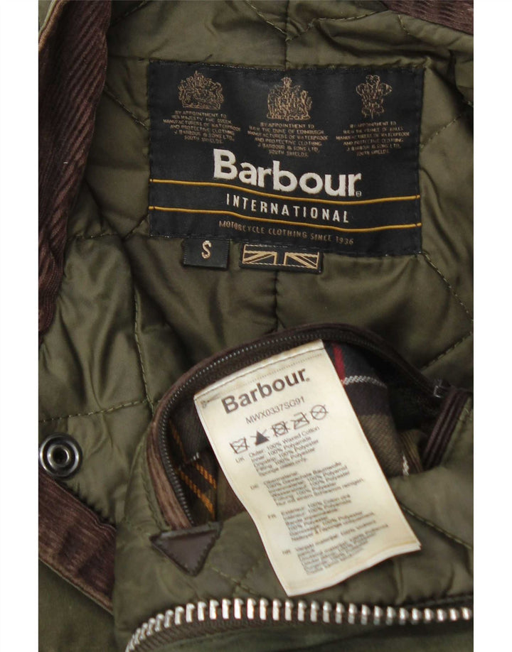 Giacca da uomo in cotone cerato Barbour UK 36 piccolo cotone verde