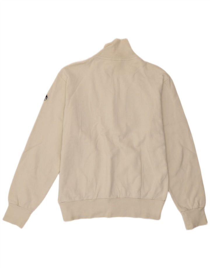 Giacca da ginnastica da uomo con grafica North Sails 2XL in cotone bianco sporco