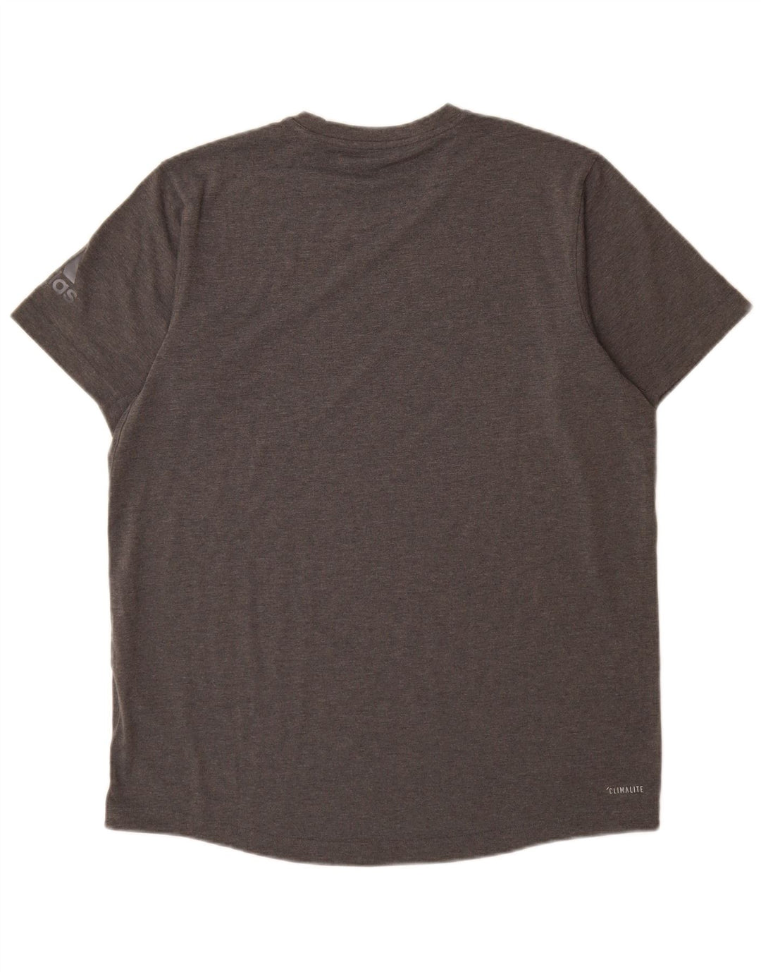 T-shirt Adidas Climalite da uomo, grande, in poliestere chiazzato grigio