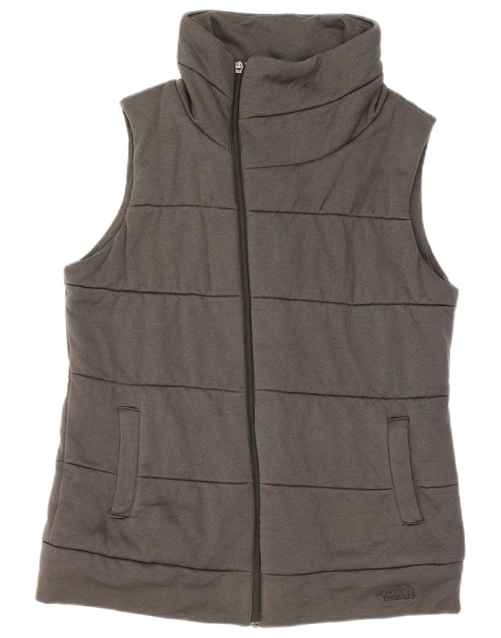 Gilet imbottito da donna The North Face UK 16 grande poliestere grigio