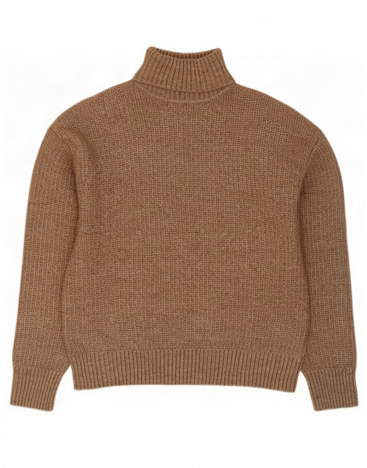 Maglione maglione a collo alto da donna Marks & Spencer UK 14 Beige medio
